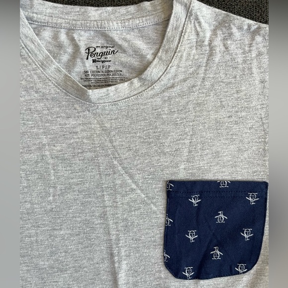 Original Penguin Men’s size Small Gray t shirt - Picture 3 of 4